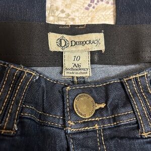 Democracy Dark Indigo Skinny Jeans with Ab Technology for Slimming- EUC